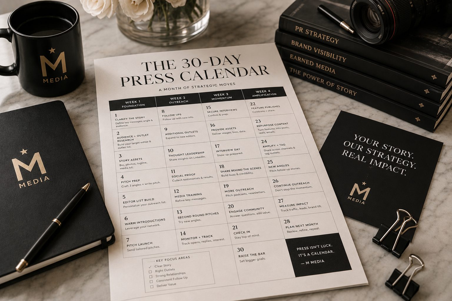 The 30-Day Press Calendar